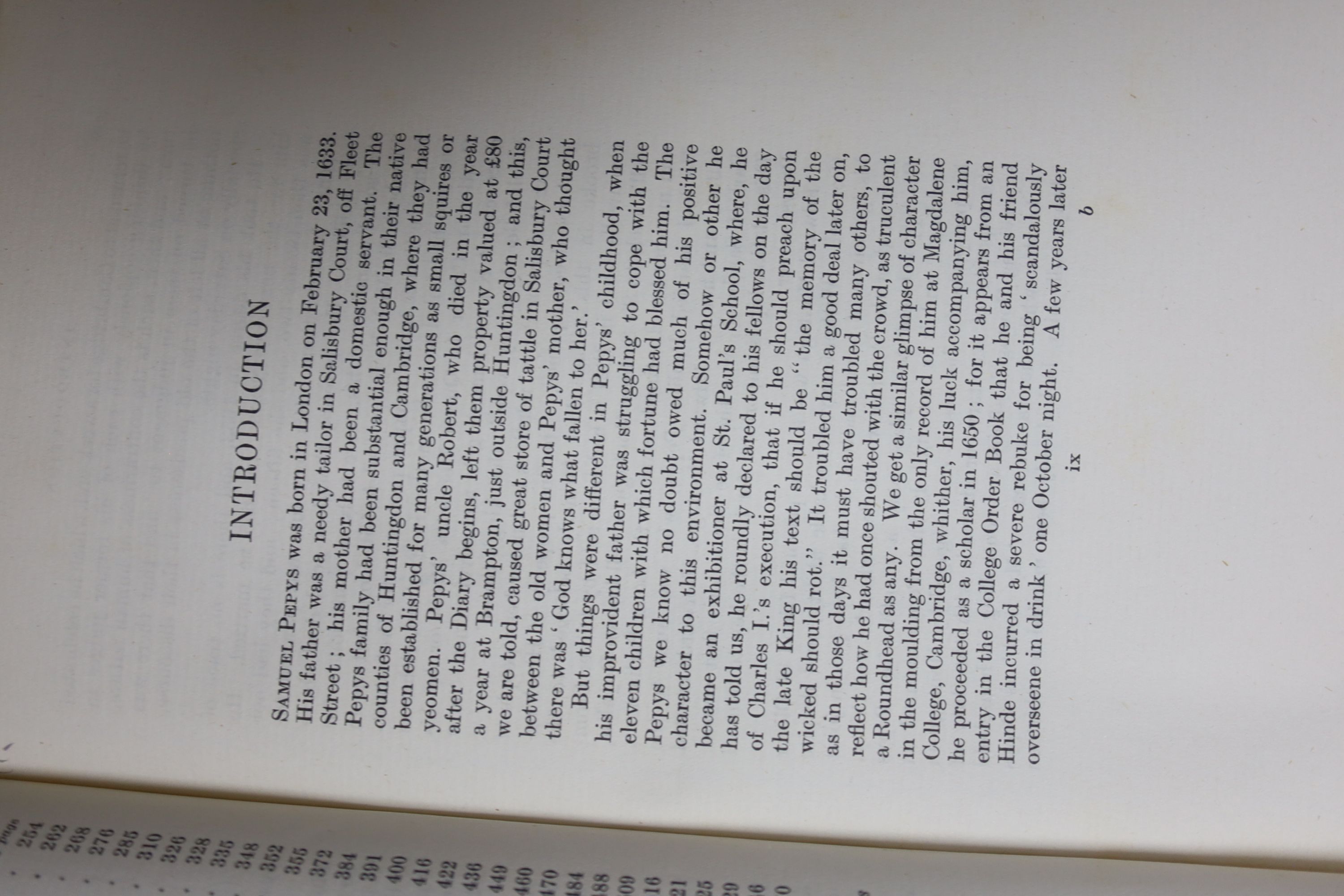 Pepys, Samuel (edited and abridged by O.F. Morshead) - Everybody’s Pepys, 8vo, red cloth, one of 350, signed by the illustrator Ernest Shepard, G. Bell & Sons, London, 1926